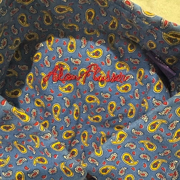 Alan Flusser Shirt Mens medium Paisley All Over Print Button Up Long Sleeve - Picture 5 of 8